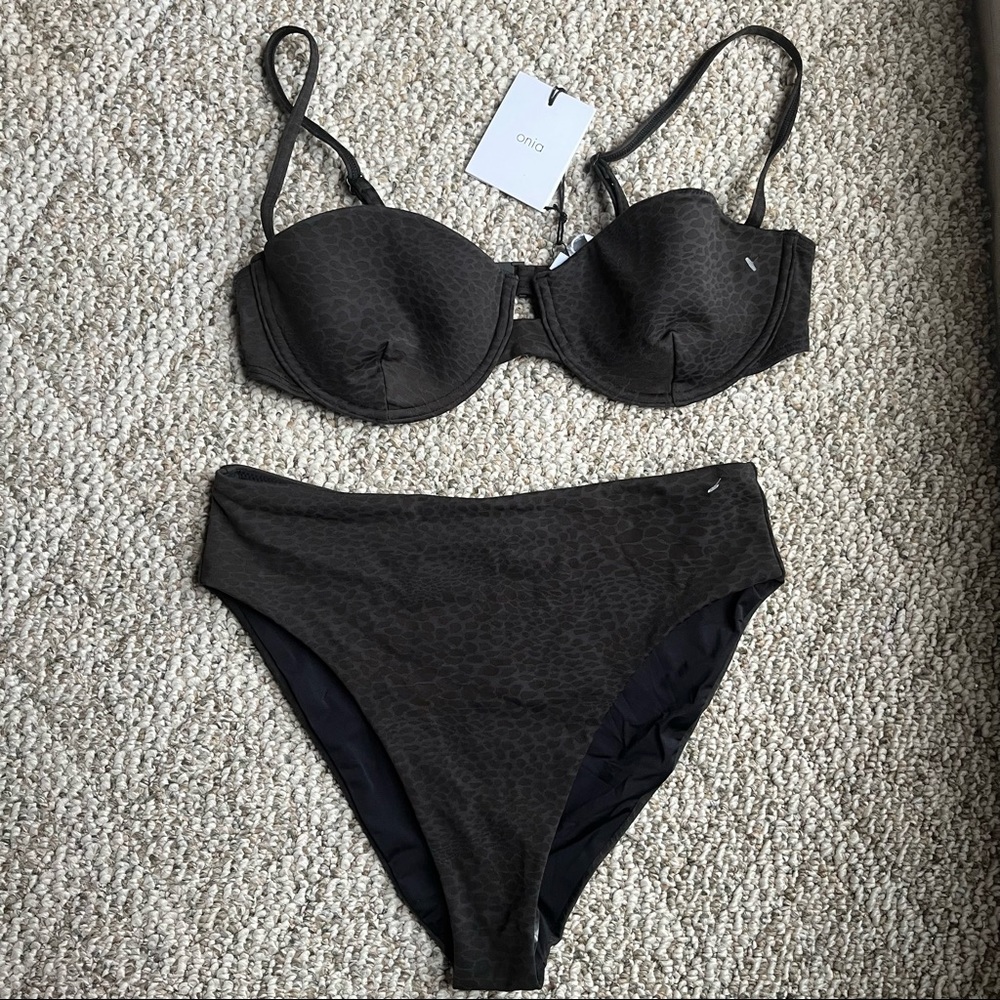 Onia Bikini Sabrina Dalia Black Print XL